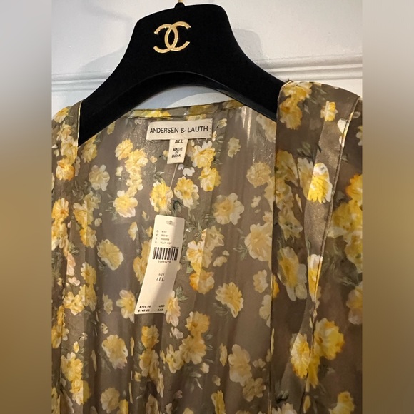 NWT Andersen & Lauth Isolde Kimono Anthropologie One Size Floral Open Duster - Picture 8 of 12